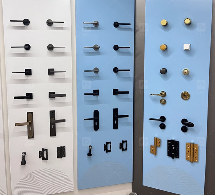 Modern Rustproof SUS304 Stainless Steel Hotel Interior Door Lock Set Silent Mechanism Wooden Lever Lock Multiple Available