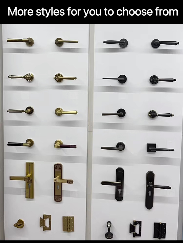 Premium Matte Gold Finish Door Lock Keyed Cylinder Modern Design for Hotels Apartments Durability Meets Style Easy