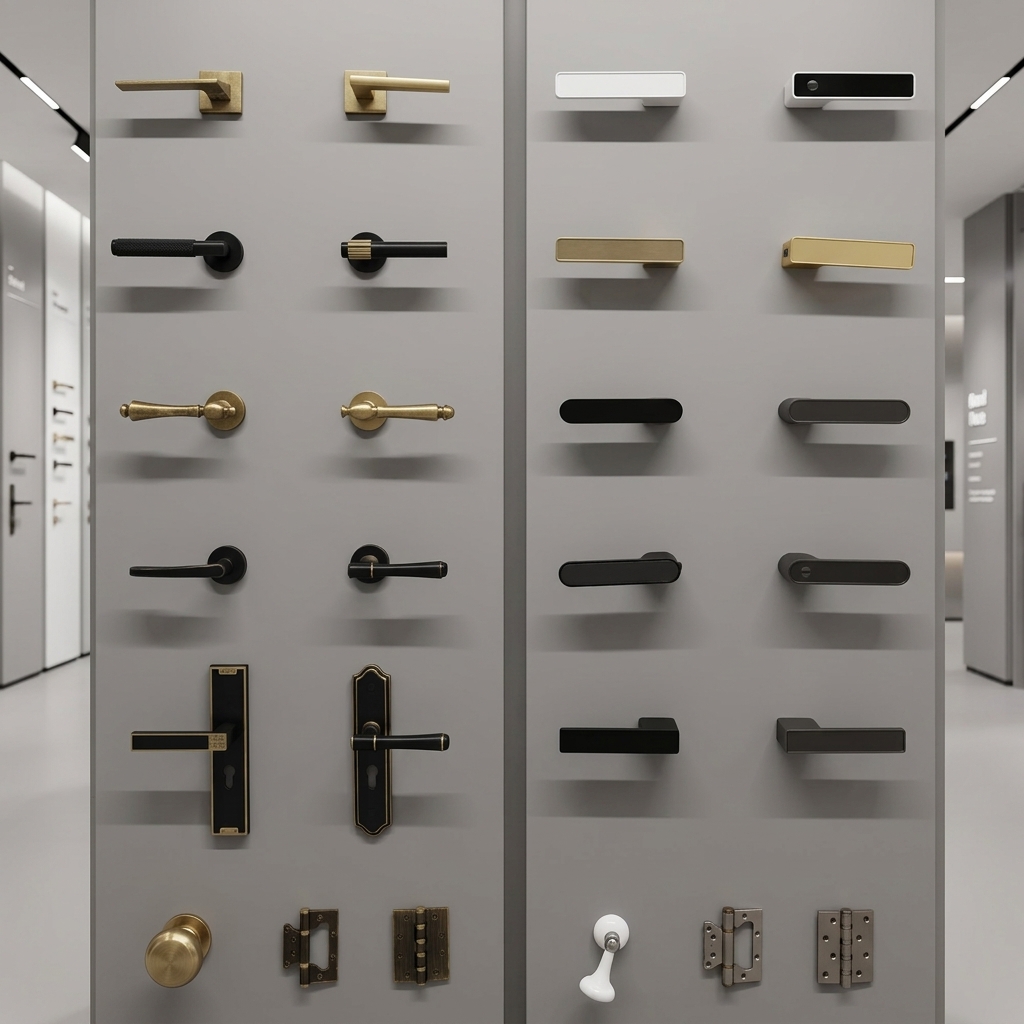 Matte Black Modern Minimalist Villa Door Handle Interior Wood Door Lever Lock Anti-Fingerprint Easy Clean Ambidextrous